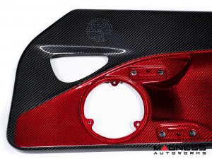 Alfa Romeo 4C Carbon Fiber Door Panels - w/ Red Candy Accents Alfa Romeo 4C Carbon Fiber Door Panels - w/ Red Candy Accents